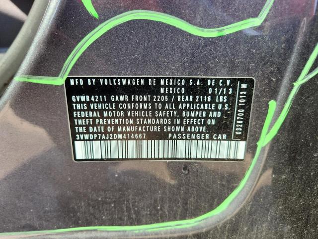 2013 VOLKSWAGEN JETTA SE - 3VWDP7AJ2DM414667