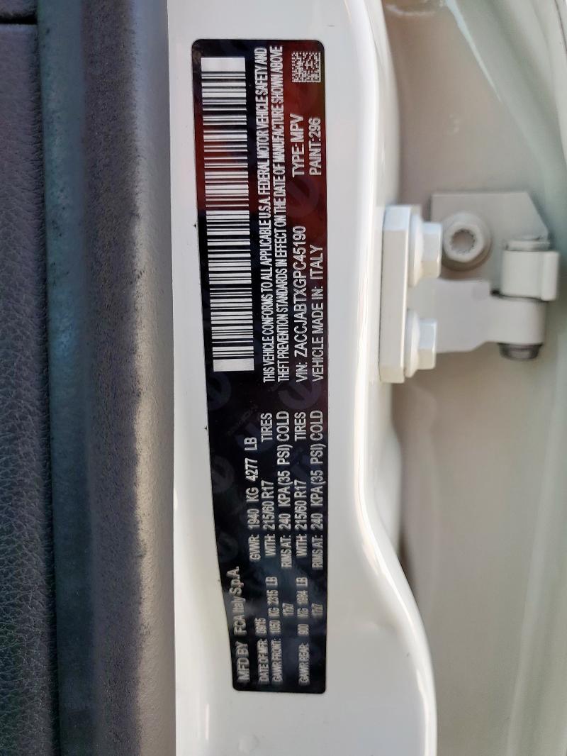 2016 JEEP RENEGADE L - ZACCJABTXGPC45190
