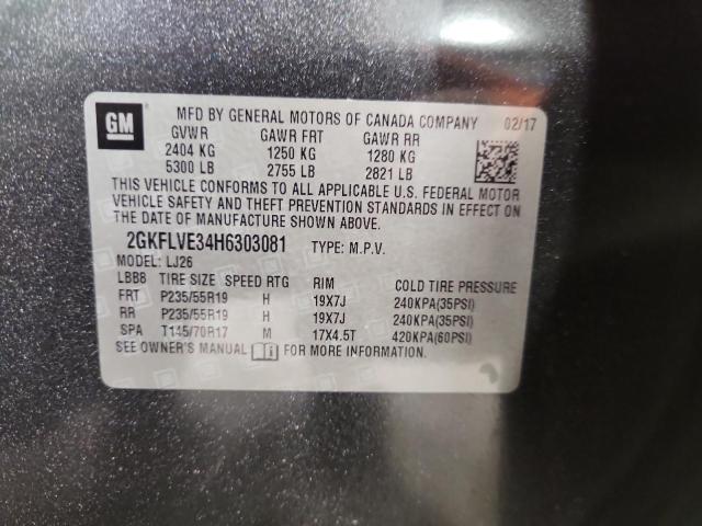 2017 GMC TERRAIN DE 2GKFLVE34H6303081