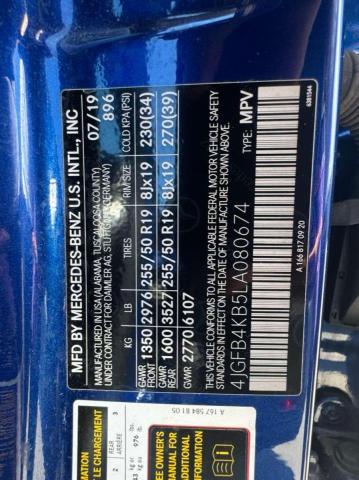 2020 MERCEDES-BENZ GLE 350 4M - 4JGFB4KB5LA080674