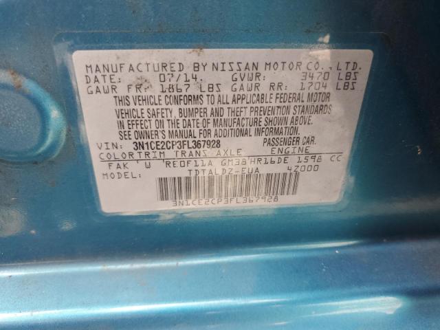 2015 NISSAN VERSA NOTE 3N1CE2CP3FL367928