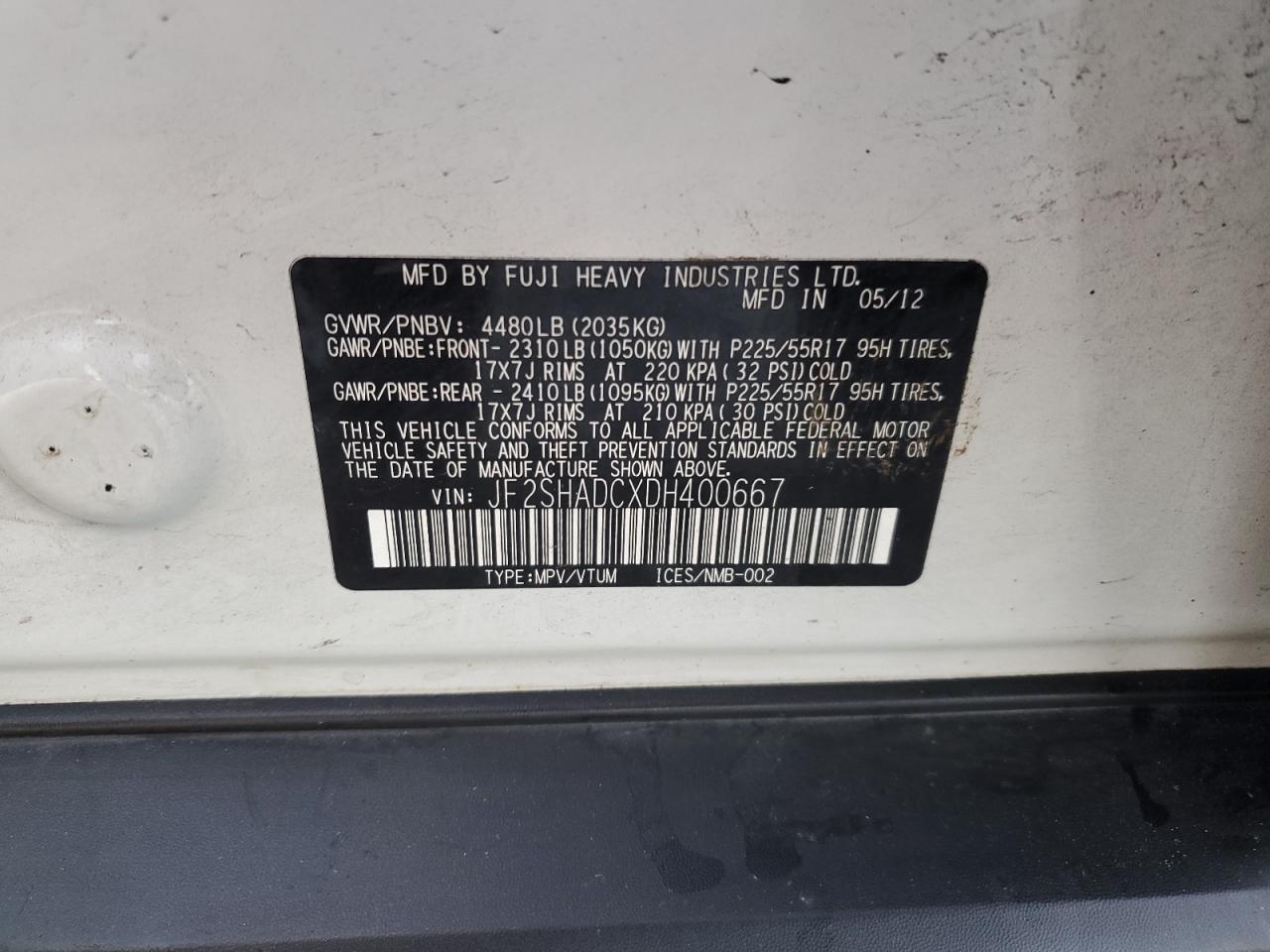 SUBARU FORESTER 2.5X PREMIUM