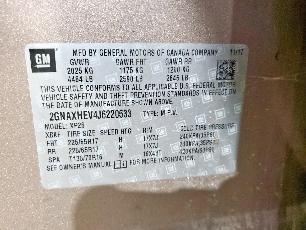 CHEVROLET EQUINOX LS