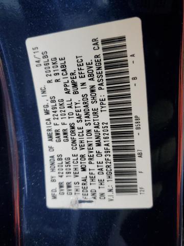 2015 HONDA ACCORD LX 1HGCR2F39FA162052