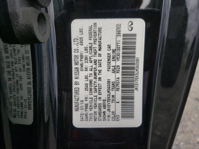 2020 INFINITI Q60 PURE JN1EV7EK0LM340081