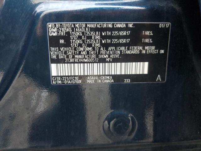 2017 TOYOTA RAV4 XLE - 2T3RFREV4HW600512