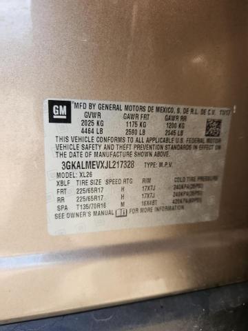 2018 GMC TERRAIN SL 3GKALMEVXJL217328