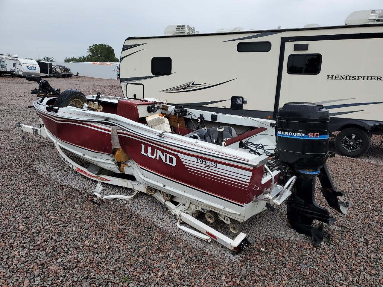 Lot #3311483235 1987 LUND BOAT