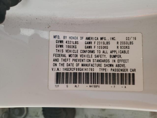 2016 HONDA ACCORD EXL 1HGCR2F99GA141790
