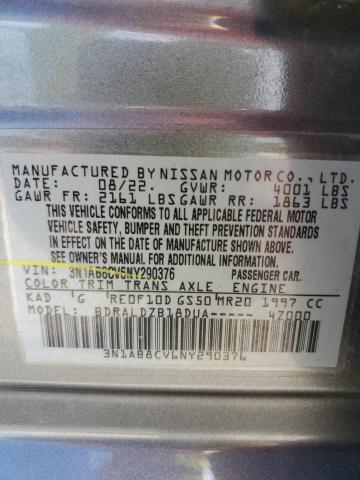 2022 NISSAN SENTRA SV - 3N1AB8CV6NY290376