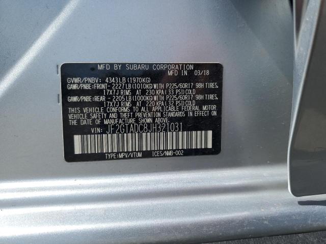 2018 SUBARU CROSSTREK - JF2GTADC8JH321031