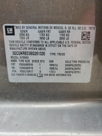 2014 CHEVROLET SILVERADO - 3GCUKREC9EG261326