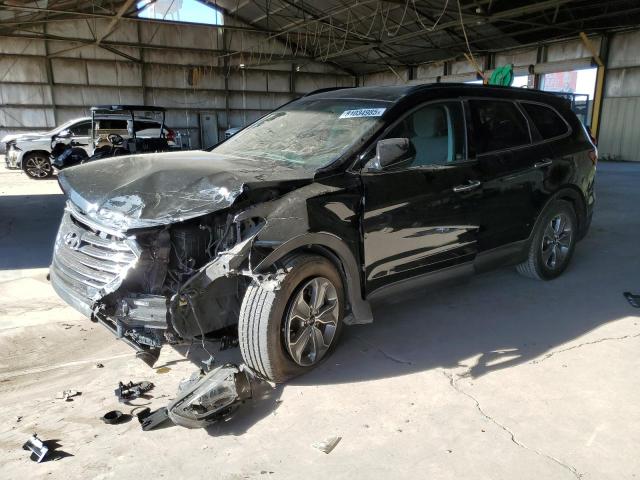 HYUNDAI SANTA FE GLS 2014 black  gas KM8SM4HF7EU045221 photo #1