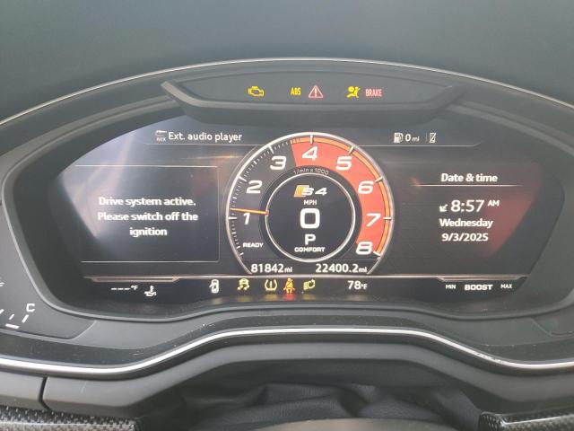 2018 AUDI S4 PRESTIGE WAUC4AF47JA219757