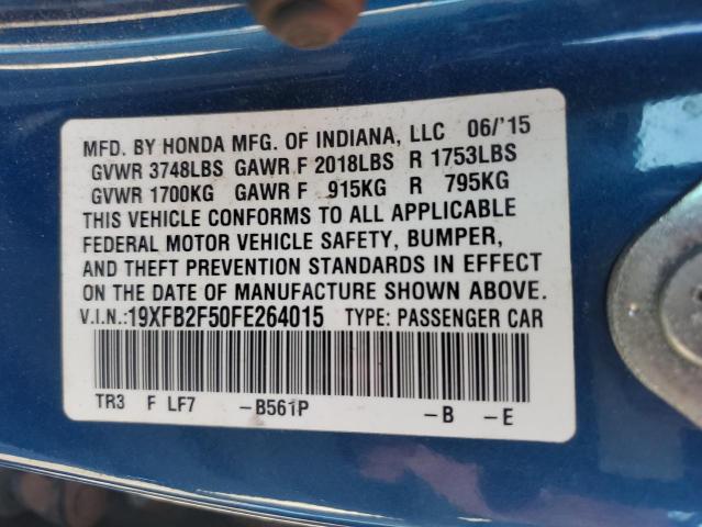 2015 HONDA CIVIC LX - 19XFB2F50FE264015