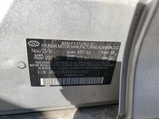 2017 HYUNDAI SONATA SE 5NPE24AF1HH531460