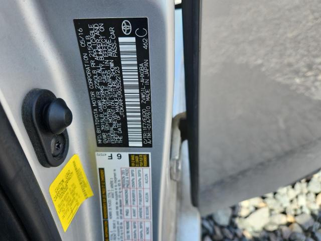 2016 TOYOTA PRIUS JTDKARFU9G3522123