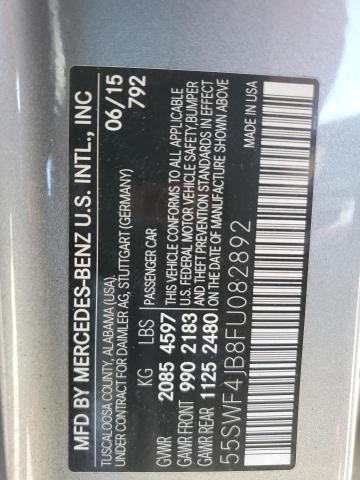 2015 MERCEDES-BENZ C 300 55SWF4JB8FU082892