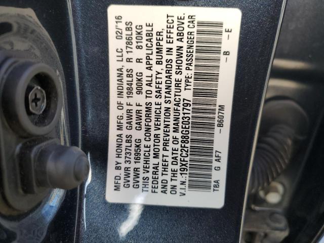 2016 HONDA CIVIC EX #3303785424
