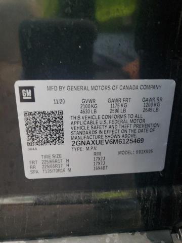 2021 CHEVROLET EQUINOX LT - 2GNAXUEV6M6125469