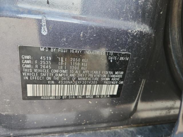 2015 SUBARU LEGACY 2.5 - 4S3BNAJ6XF3014305