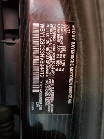 2017 BMW I3 REX WBY1Z8C33HV894412