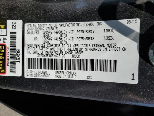 2015 TOYOTA TUNDRA DOU 5TFBY5F16FX473108
