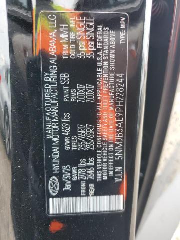 2023 HYUNDAI TUCSON SEL 5NMJB3AE9PH228244