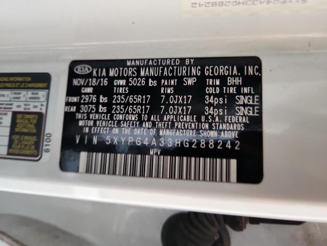 2017 KIA SORENTO LX #3308260173