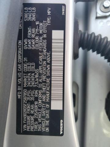 2015 VOLVO XC60 T6 PL YV4902RD5F2587850