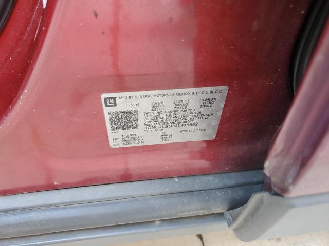 2018 CHEVROLET TRAX 1LT 3GNCJLSB3JL415562