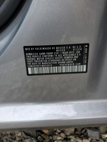 2020 VOLKSWAGEN JETTA SEL #3269993008