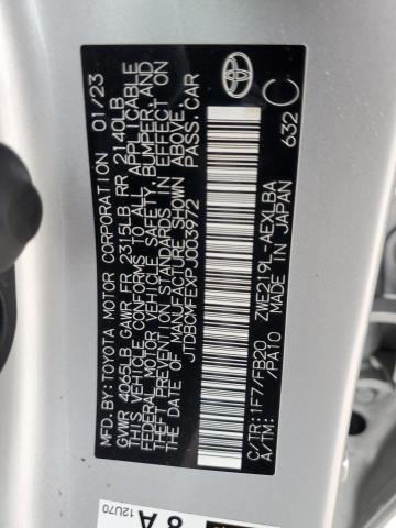 2023 TOYOTA COROLLA LE #3308414291