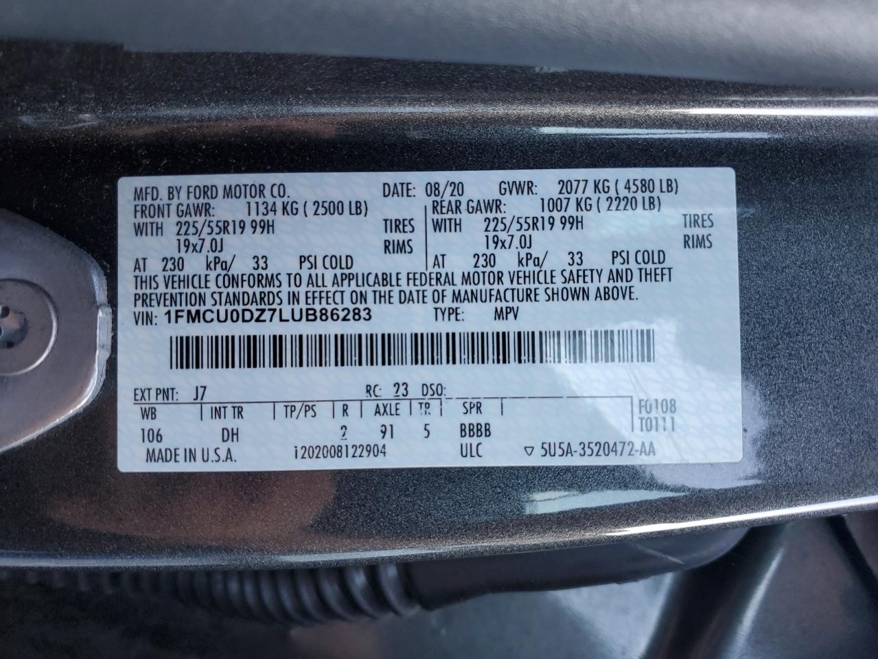 FORD ESCAPE TITANIUM