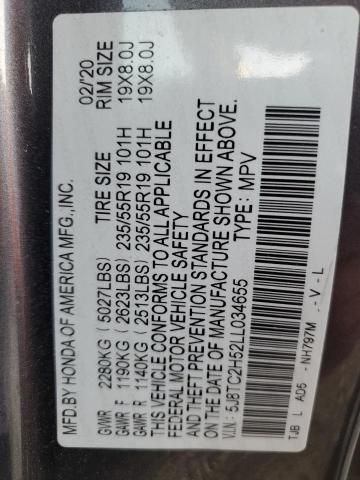 2020 ACURA RDX TECHNO 5J8TC2H52LL034655