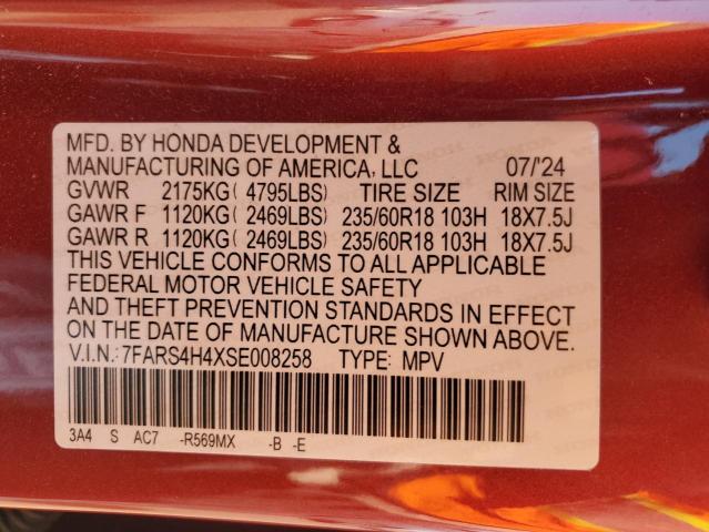 2025 HONDA CR-V EX 7FARS4H4XSE008258