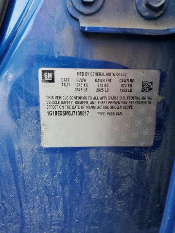 2018 CHEVROLET CRUZE LT 1G1BE5SM6J7139817