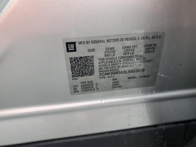 2020 CHEVROLET BLAZER 1LT - 3GNKBBRA3LS653078