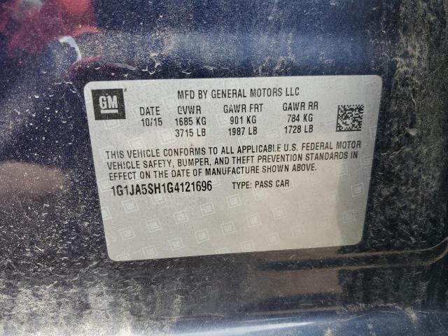 2016 CHEVROLET SONIC LS 1G1JA5SH1G4121696