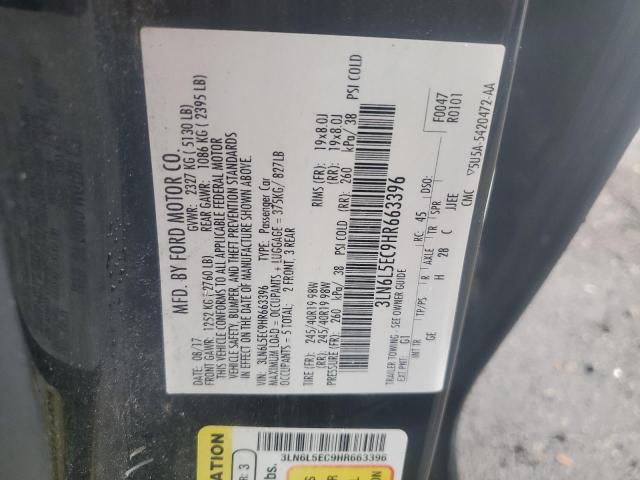 2017 LINCOLN MKZ RESERV 3LN6L5EC9HR663396