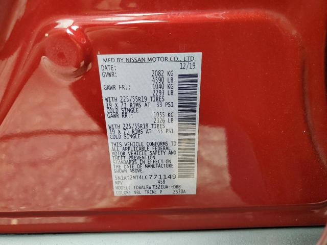 2020 NISSAN ROGUE S 5N1AT2MT4LC771149