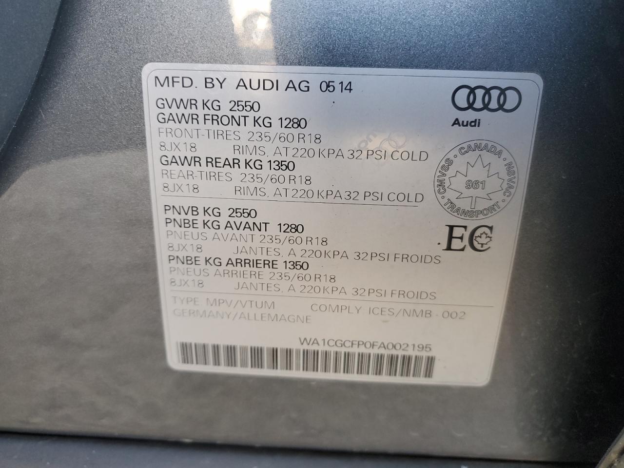 AUDI SQ5 PREMIUM PLUS