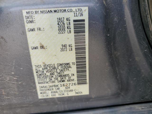 2017 NISSAN ALTIMA 2.5 1N4AL3AP8HC162726