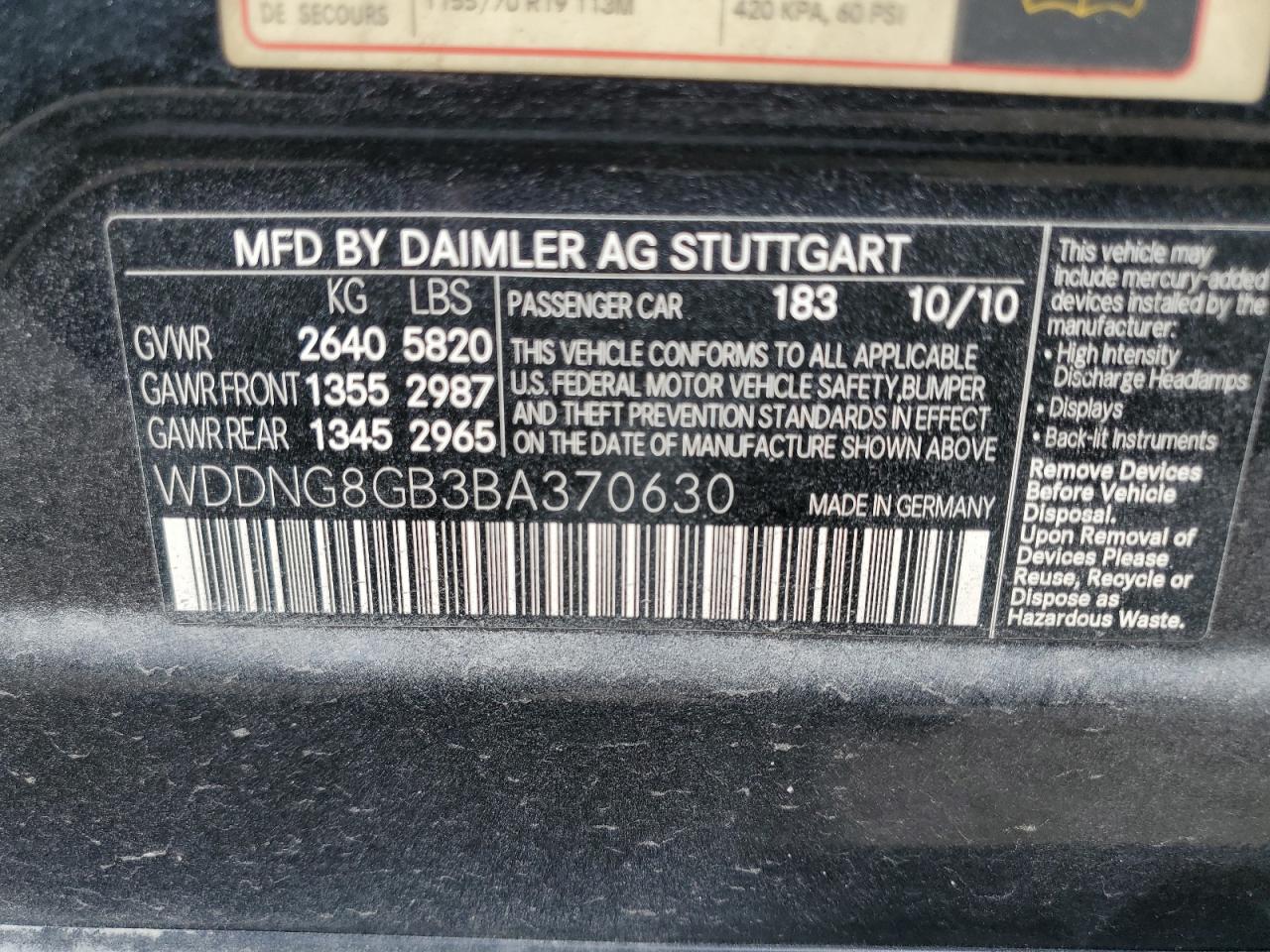 MERCEDES-BENZ S-CLASS 550 4MATIC