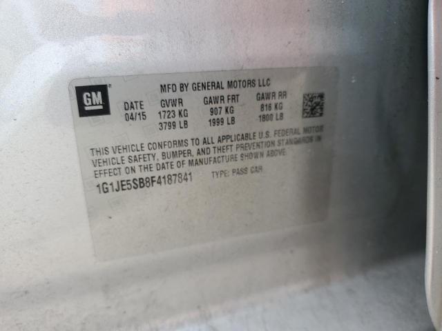 2015 CHEVROLET SONIC LTZ 1G1JE5SB8F4187841
