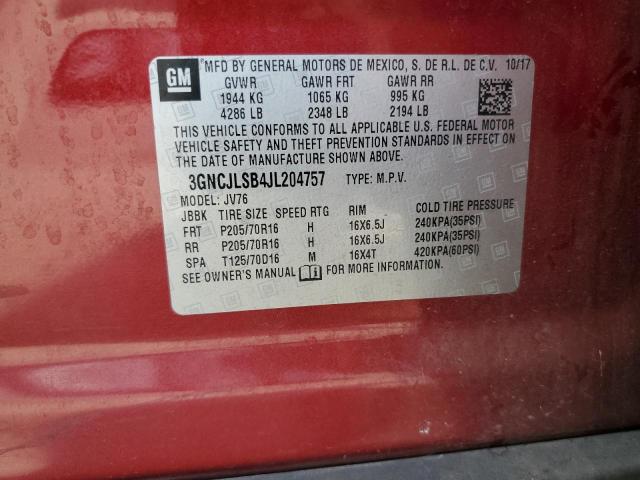 2018 CHEVROLET TRAX 1LT #3318854040