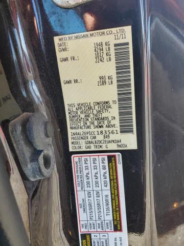 2012 NISSAN ALTIMA S - 1N4AL2EP1CC183561