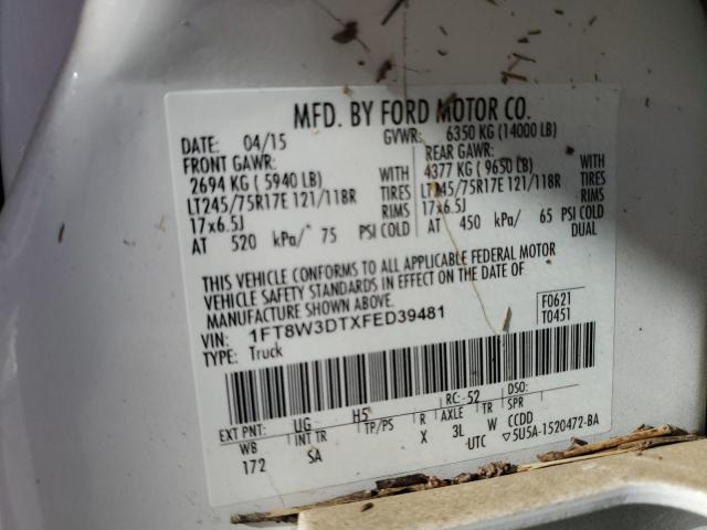 2015 FORD F350 SUPER DUTY 1FT8W3DTXFED39481