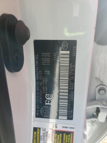 2022 TOYOTA CAMRY SE 4T1G11AK2NU696387