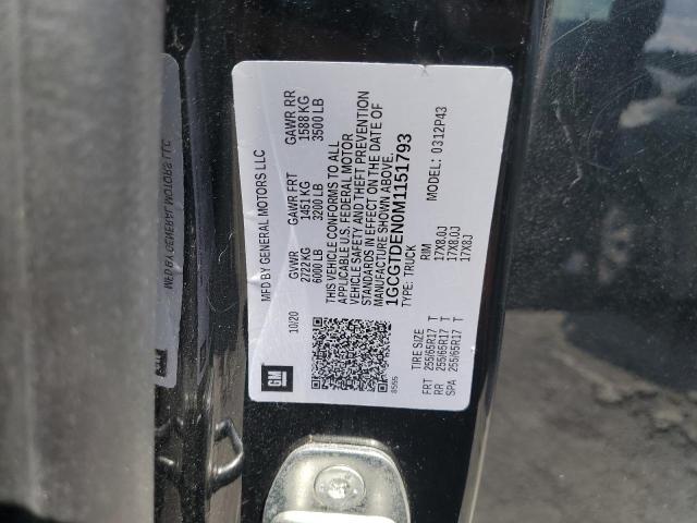 2021 CHEVROLET COLORADO Z71 1GCGTDEN0M1151793